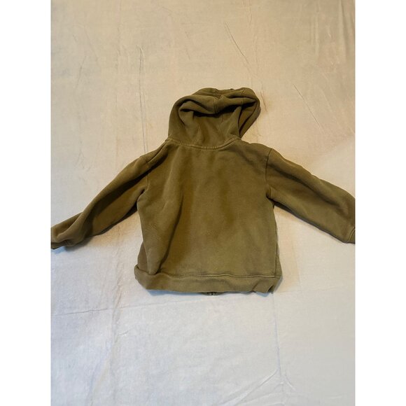 Carhartt Olive Green Toddler Hooded Zip-Up Jacket 4T Cotton/Polyester Blend - Picture 6 of 7